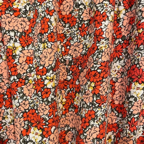 LOFT Outlet off the shoulder peasant dress floral size 8 - Picture 3 of 3